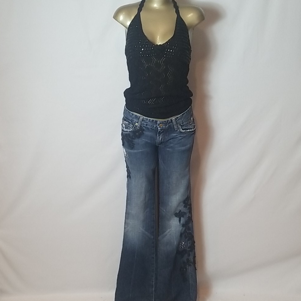 FOR ALL MANKIND EMBLESSISHED JEANS